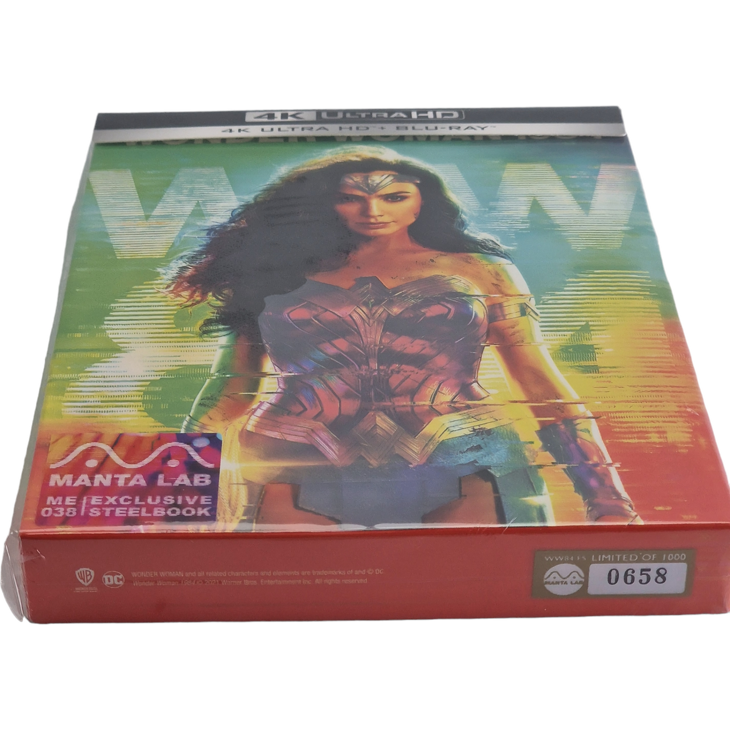 Wonder Woman 1984 Steelbook 4K UHD +Blu-ray 3D +2D Mantalab Numérotée 1000 Ex  A