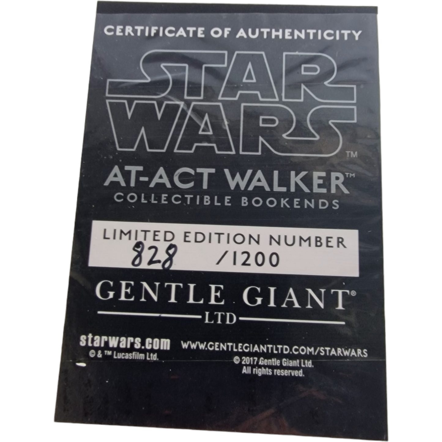 Star Wars :Gentle Giant Star Wars Rogue One AT-ACT Walker Bookends limitée 1200 EX