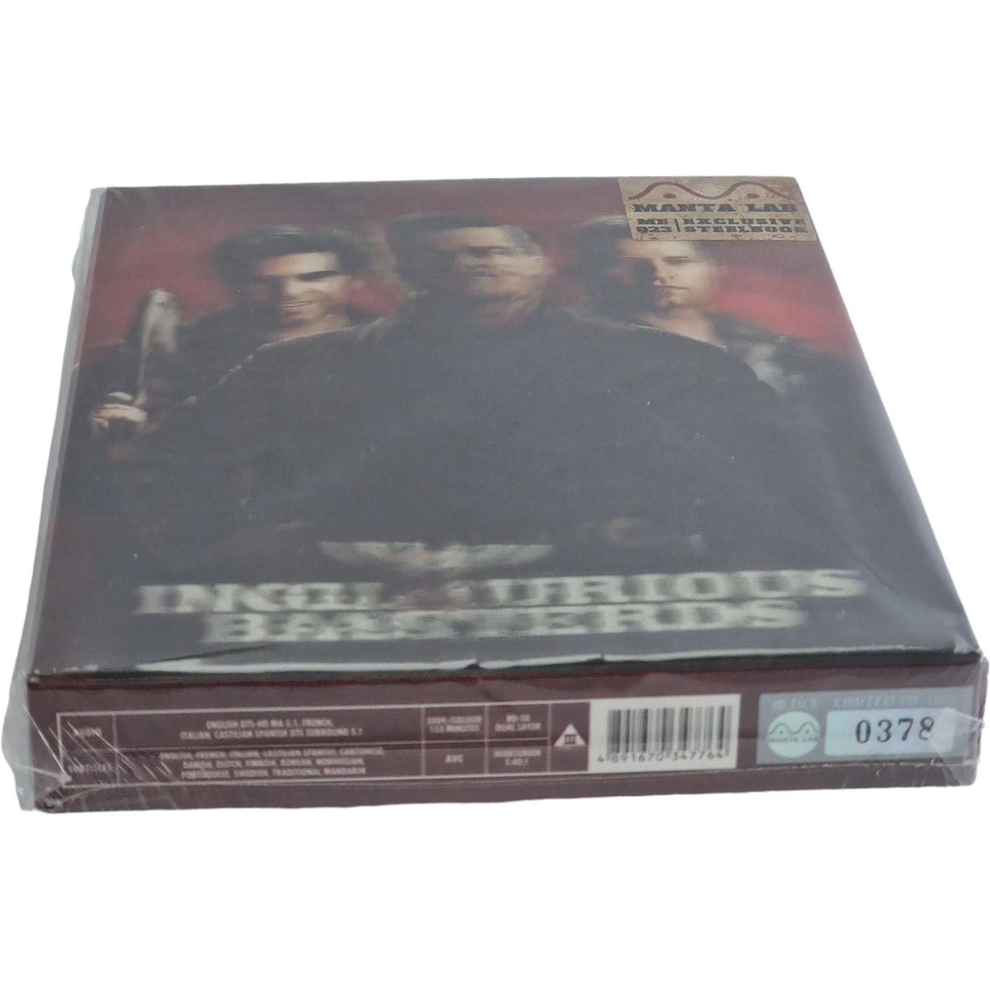 Inglourious Basterds Blu-ray Steelbook double Lenticulaire Mantalab 1000 Ex  A Numérotée