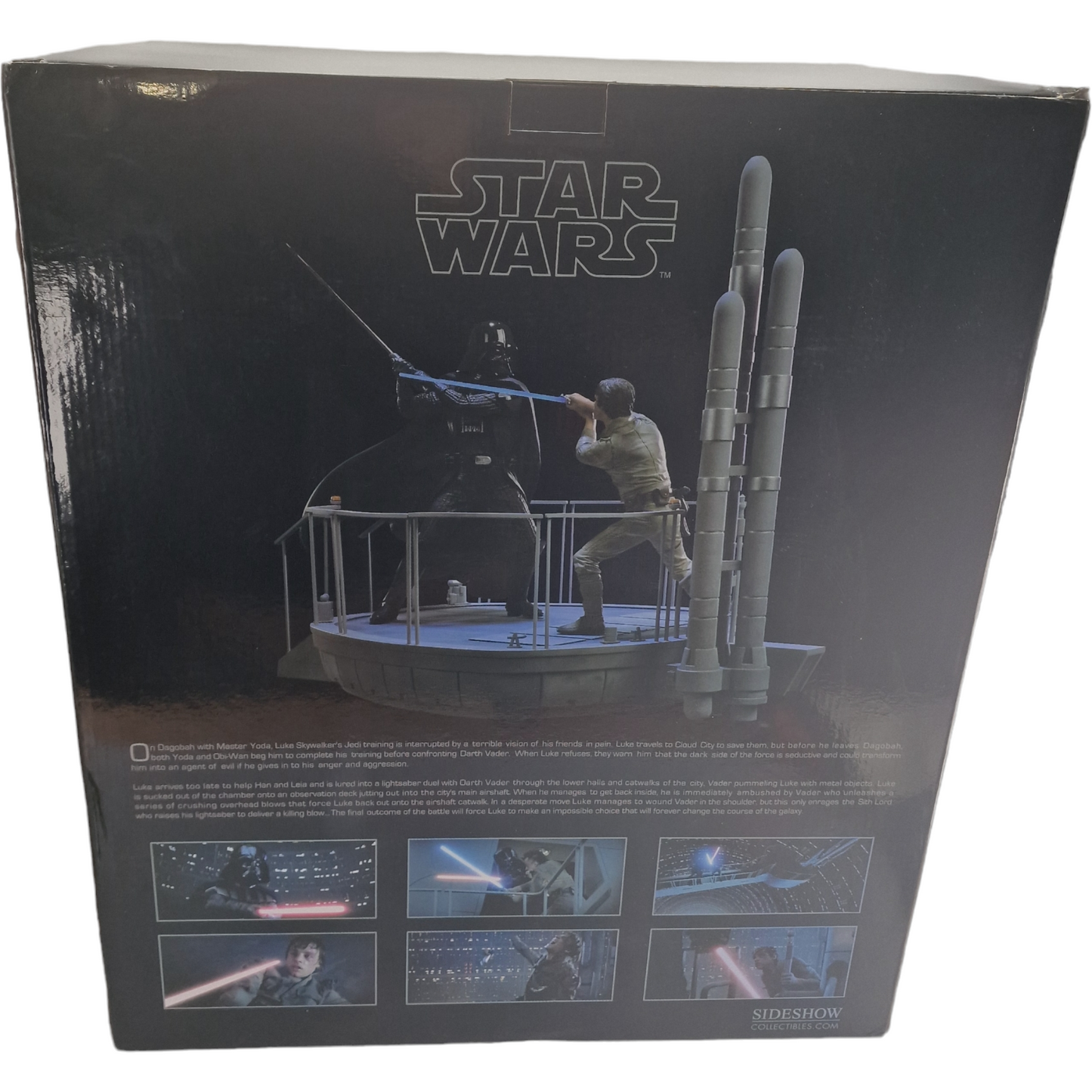 Star Wars Episode V: Statue 1/8 Luke vs Darth Vader on Bespin 34cm Sideshow 1000 Ex