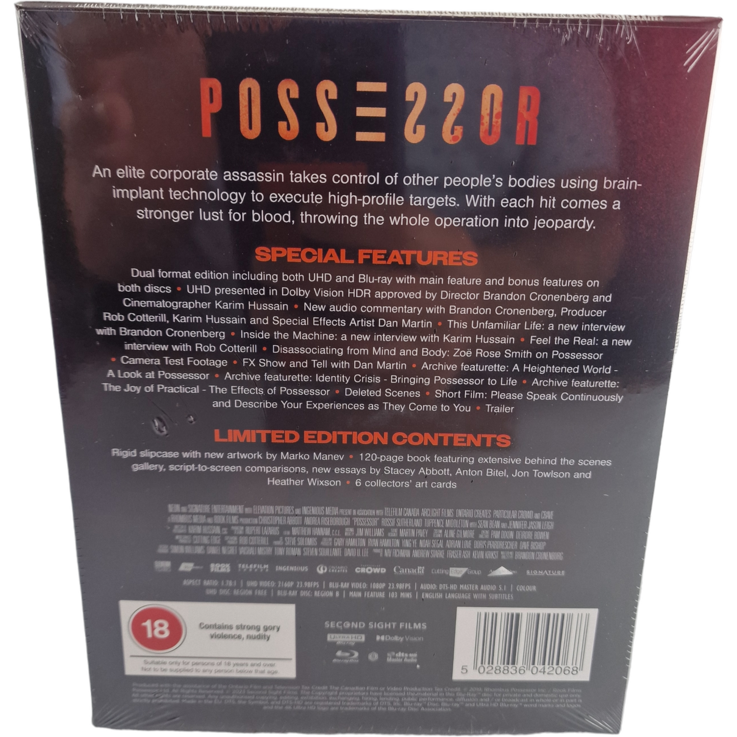 Possesseur Edition limitée 4K Ultra HD + Blu-Ray Édition limitée Region B [-18]