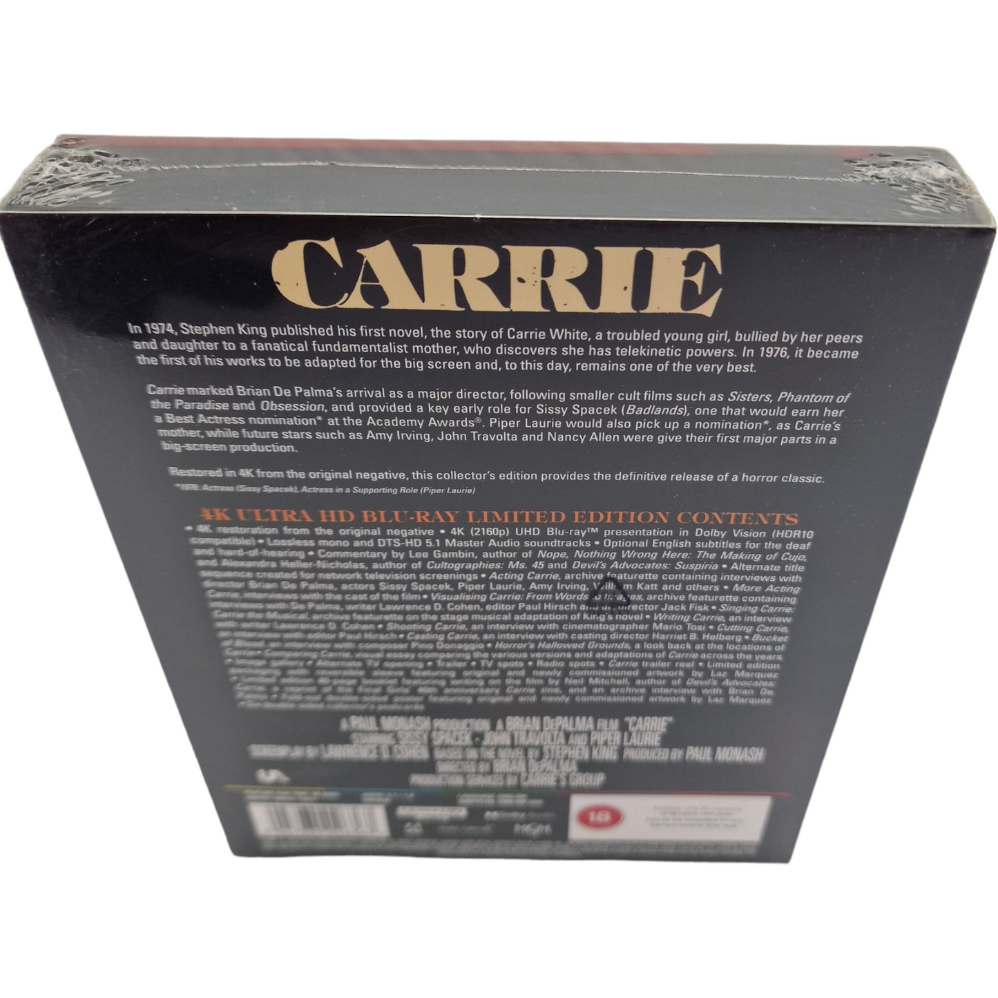 Carrie (1976) Limited Edition 4K Ultra HD+Blu-Ray DigiPack Édition limitée[-18]