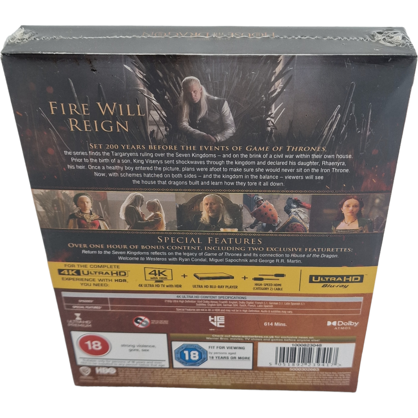 House of the Dragon Saison 1 Steelbook 4K Ultra HD + Blu-ray Limitée Libre [-18]