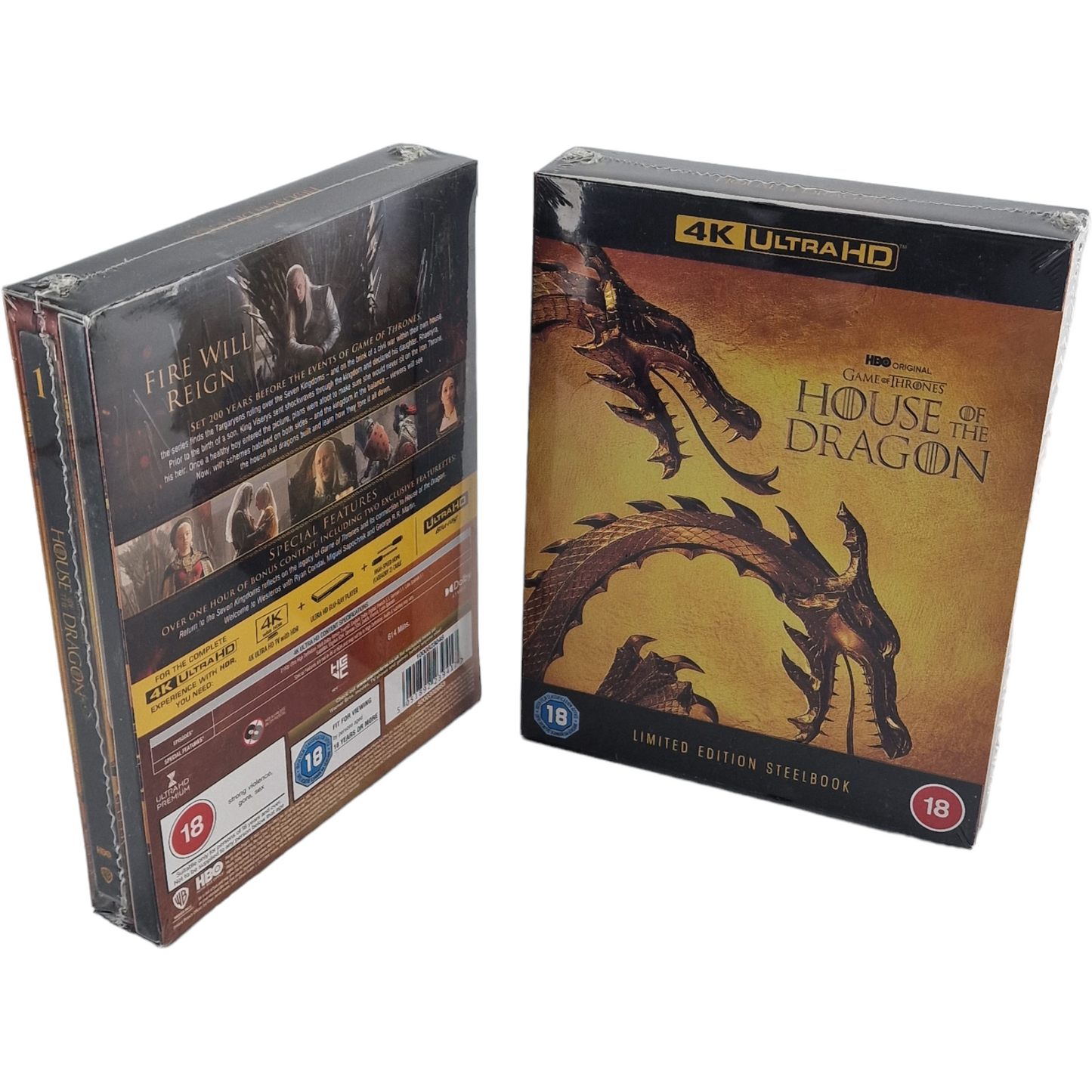 House of the Dragon Saison 1 Steelbook 4K Ultra HD + Blu-ray Limitée Libre [-18]