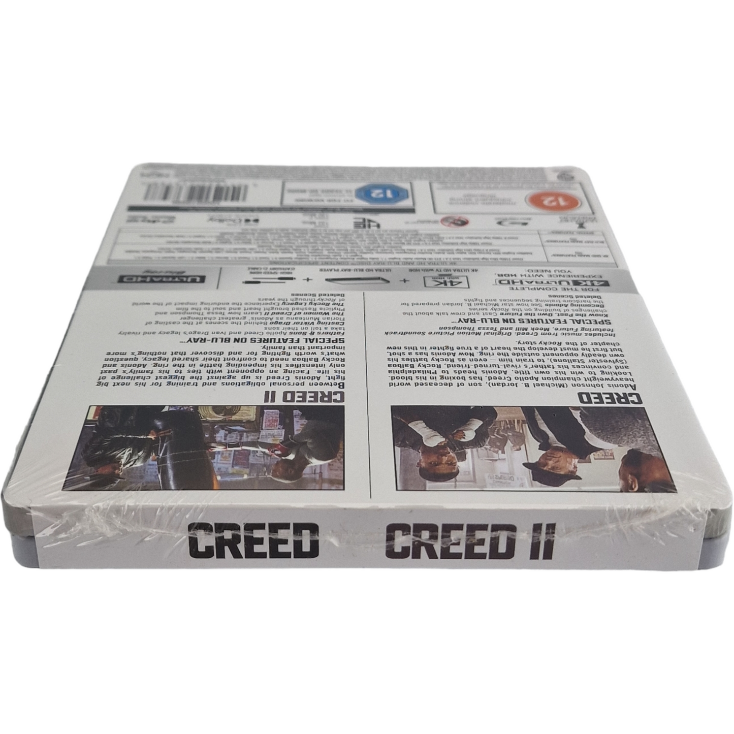 Creed / Creed II SteelBook 2 Films 4K Ultra HD + Blu-ray Édition Limitée Zone B