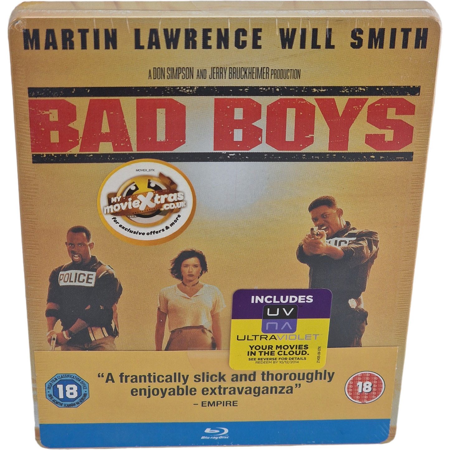 Bad Boys 1995 Will Smith Blu-ray SteelBook Zavvi Limitée 2012 Region Libre [-18]