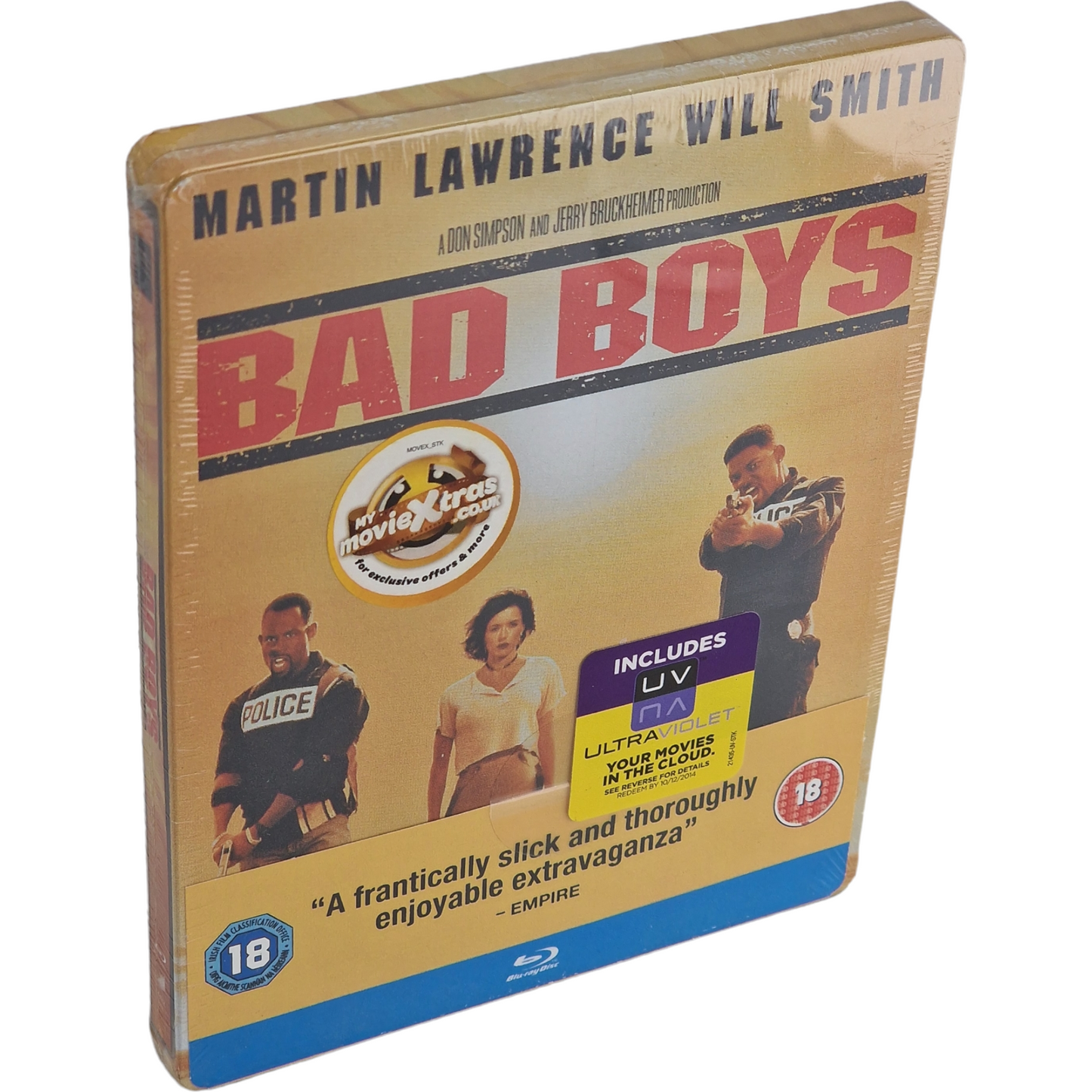 Bad Boys 1995 Will Smith Blu-ray SteelBook Zavvi Limitée 2012 Region Libre [-18]