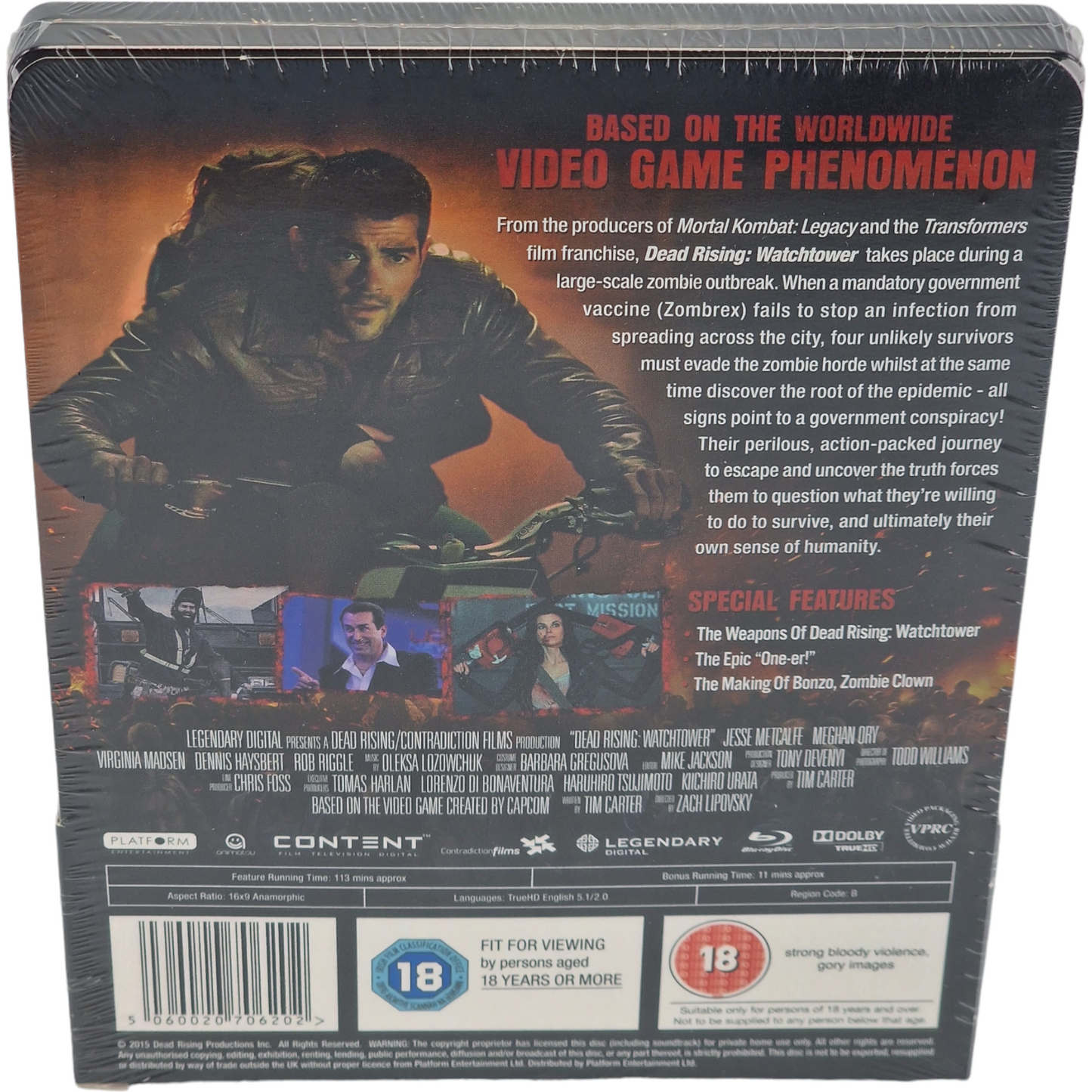 Dead Rising: Watchtower SteelBook Blu-ray Zavvi Édit Limitée1000 Ex Zone B [-18]