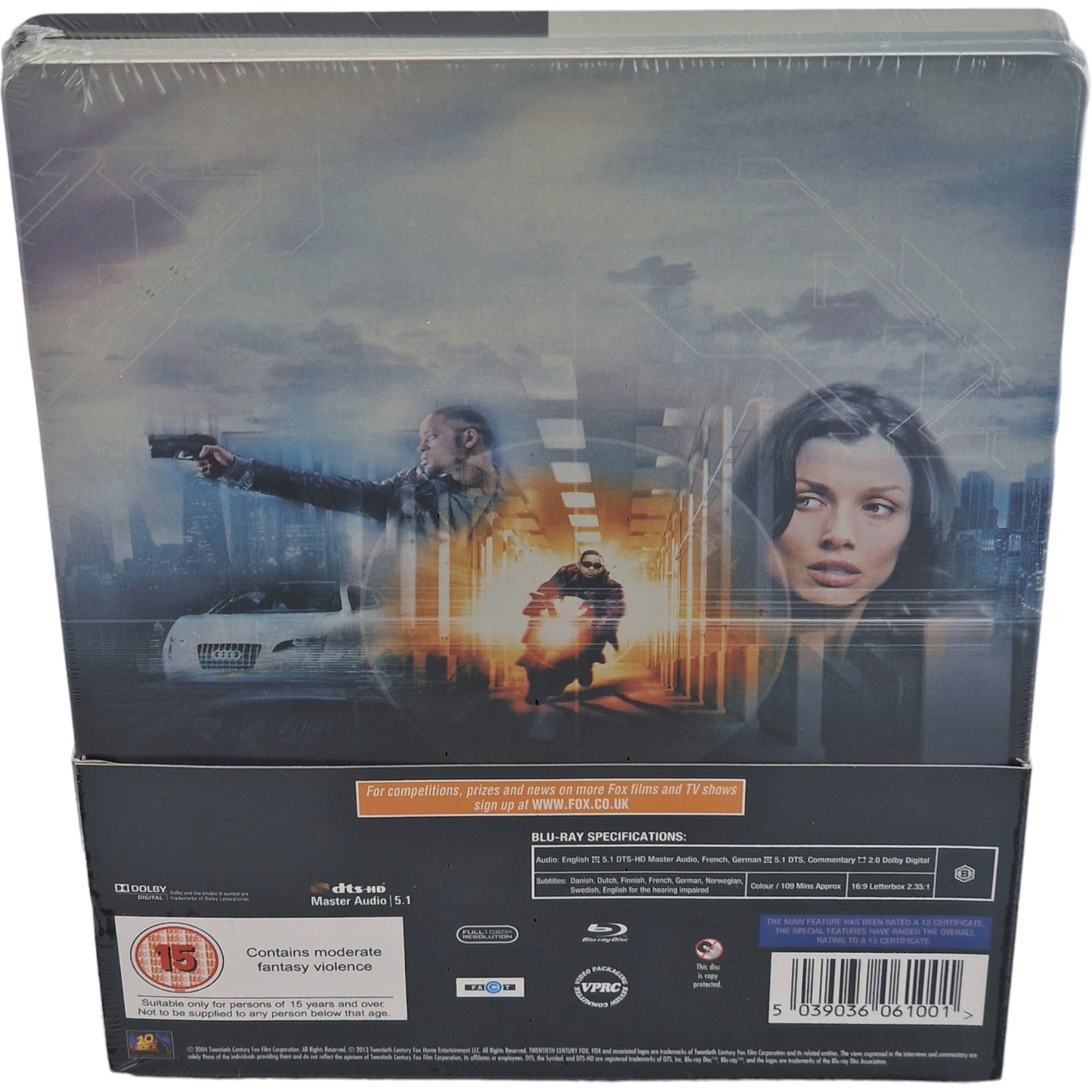 I, Robot Blu-ray Will Smith 2004 SteelBook Débossé Zavvi Limitée 2013 Zone Libre