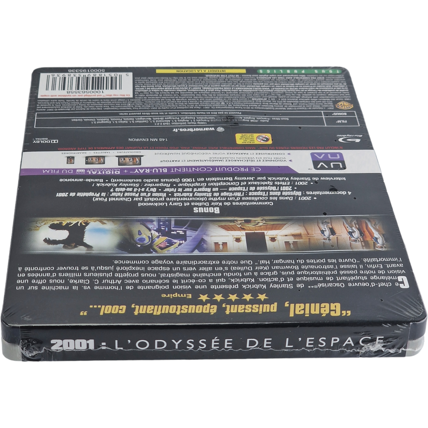 2001: A Space Odyssey Blu-ray Steelbook Débossé Fnac L'Odyssée De L'Espace Libre