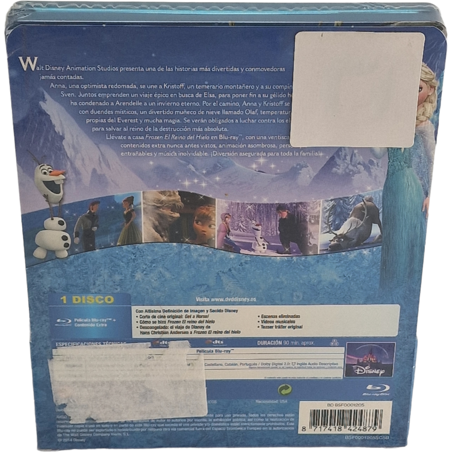 Frozen, El Reino del Hielo Blu-ray  Steelbook La Reine des Neiges 2014 Zone B