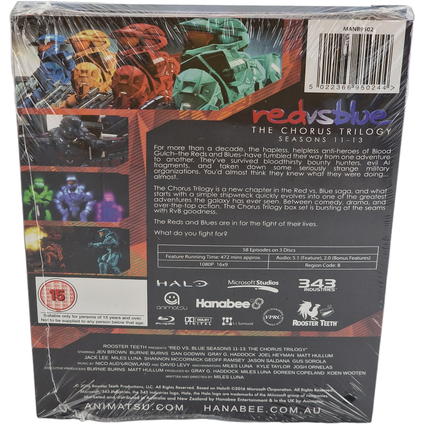 Red vs. Blue: The Chorus Trilogy Blu-ray SteelBook / Seasons 11-13 Region Libre