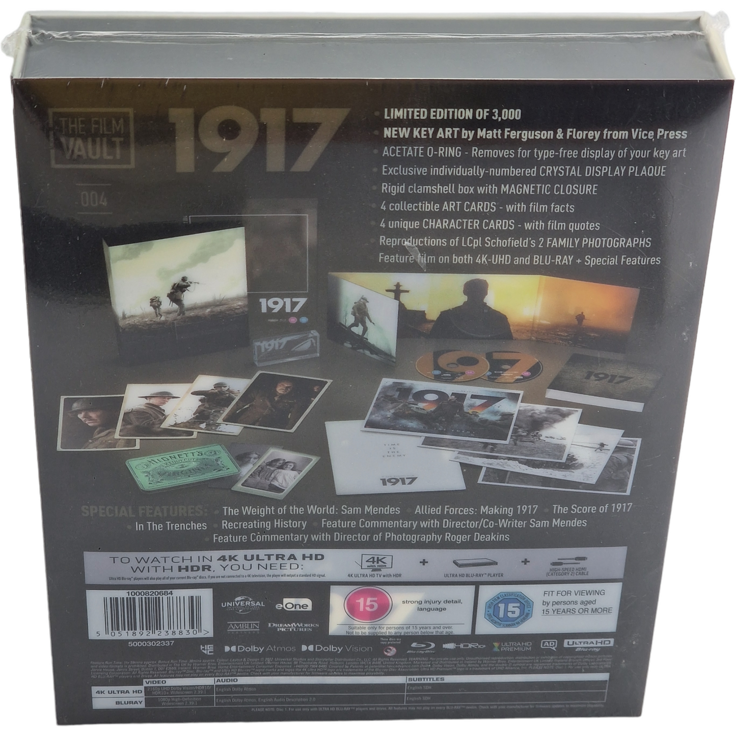 1917 The Film Vault Limité 4K Ultra HD+Blu-ray  Limité 3 000 Ex  [-18] Libre