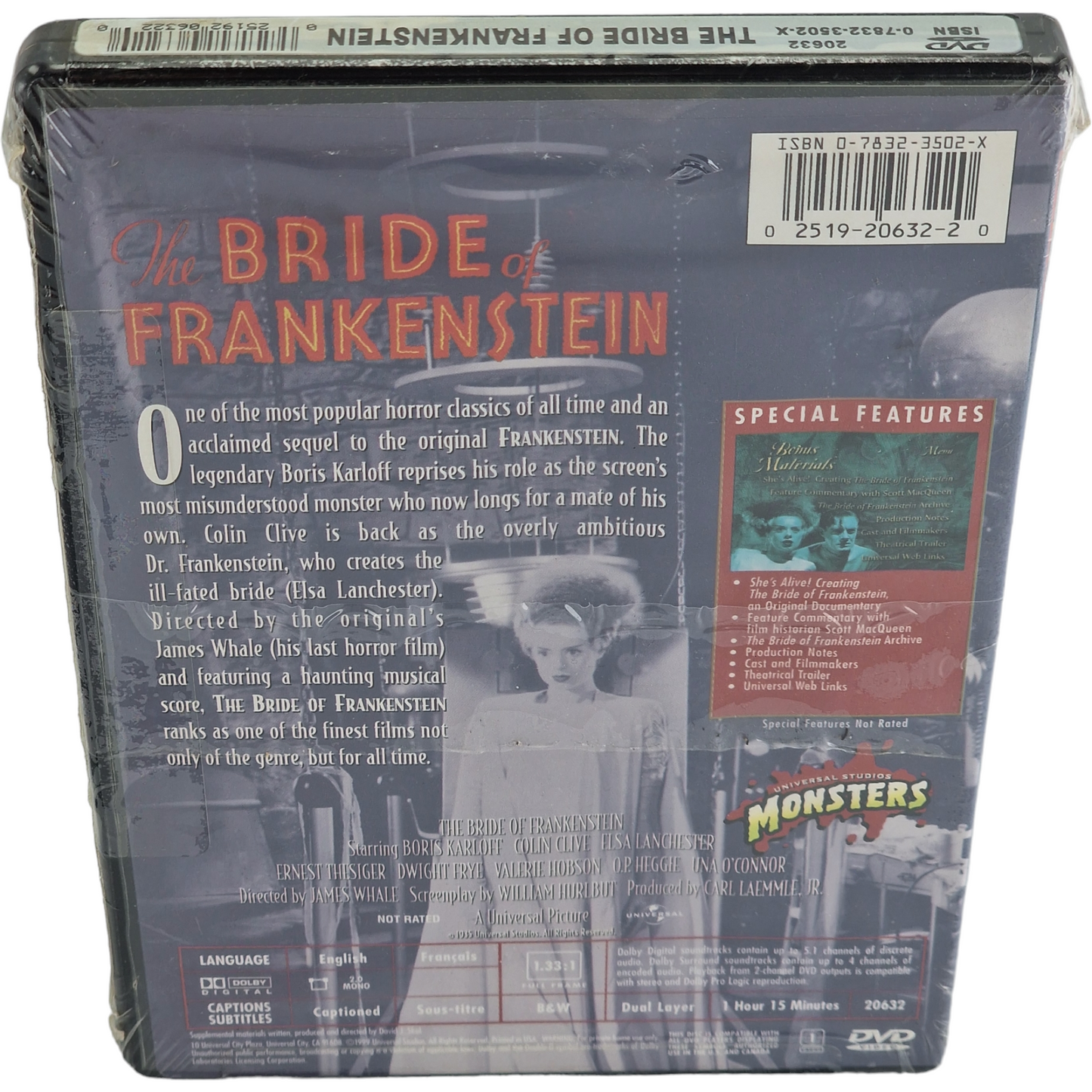 La Fiancée de Frankenstein The Bride of Frankenstein DVD  Boris Karloff Region 1