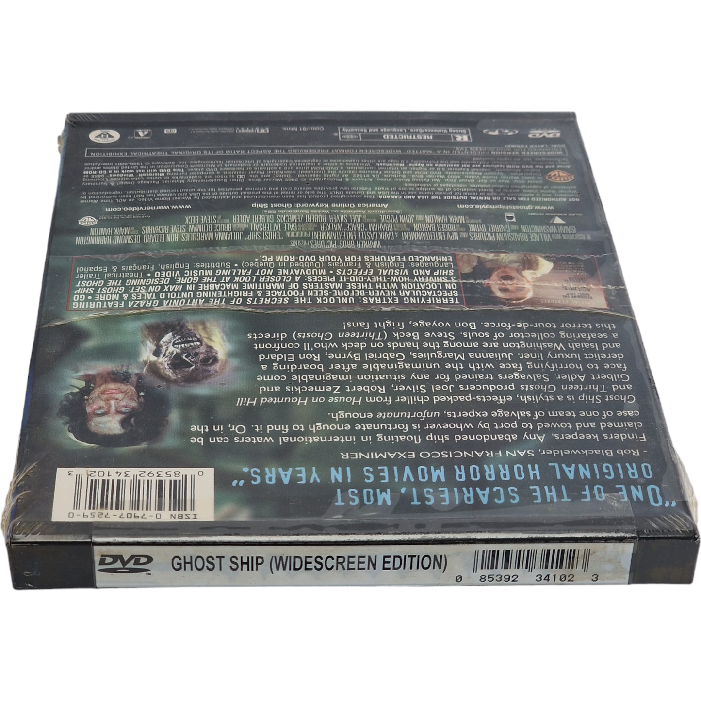 Ghost Ship DVD  Snap case Widescreen Edition Steve Beck  Gabriel Byrne Region 1