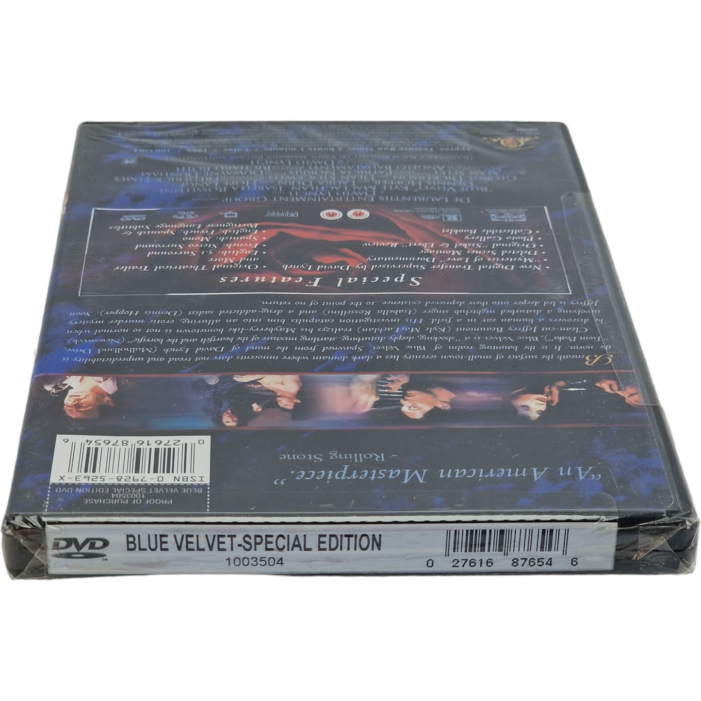 Blue Velvet 1986  DVD Édition spéciale 2002 David Lynch _Dennis Hopper  Zone  1