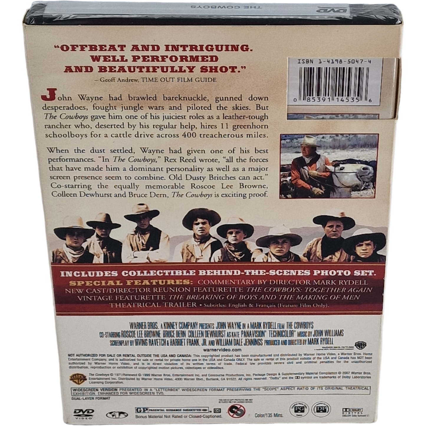 The Cowboys 1972  John Wayne DVD Édition de luxe avec Slipcover 2007  Region 1