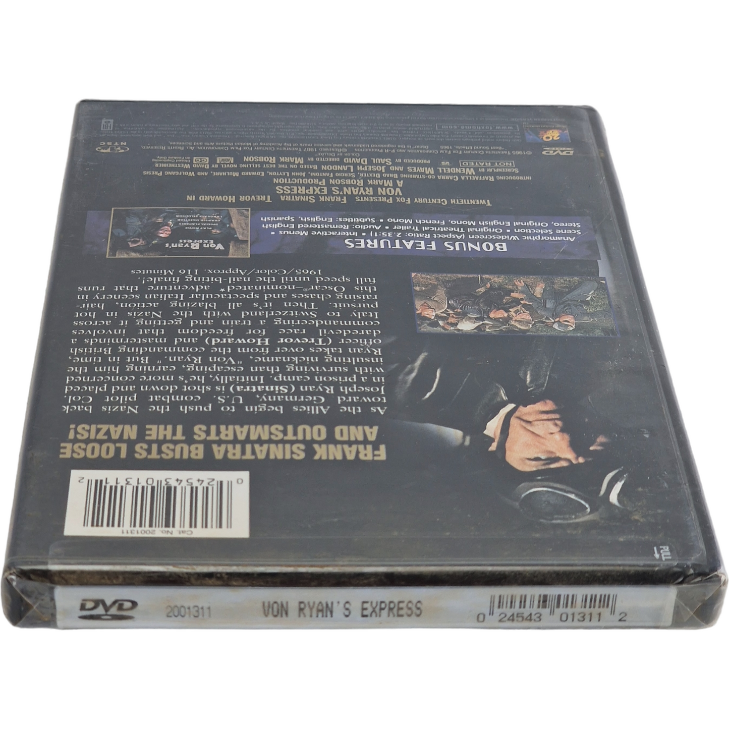 L'Express du colonel Von Ryan 1965 DVD :Frank Sinatra,Trevor Howard 2002 Zone 1