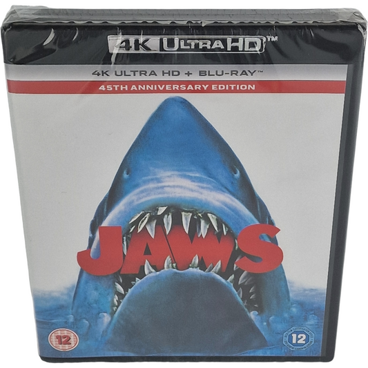 Jaws 4K Ultra HD + Blu-ray  Les dents de la mer  Édition 45e anniversaire  Zone Libre