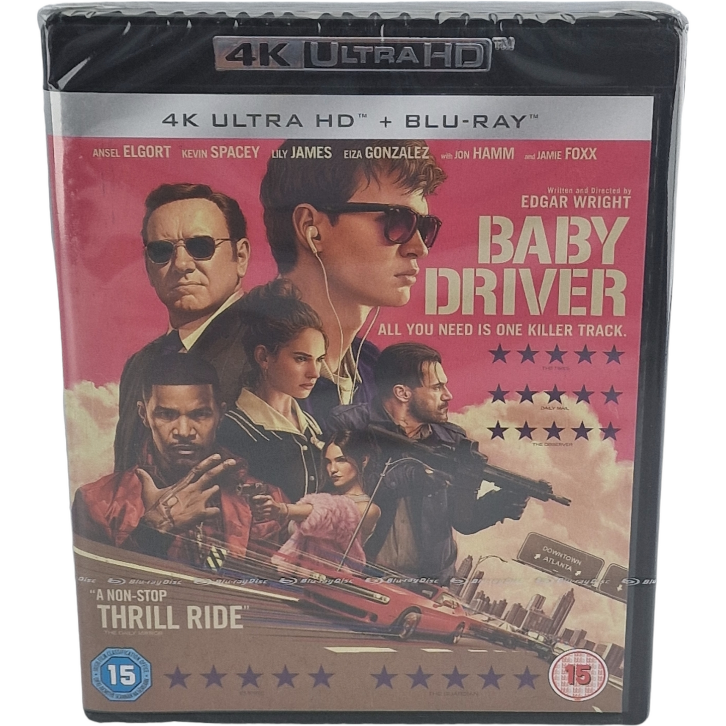 Baby Drive 4K Ultra HD + Blu-ray  2017   Kevin Spacey , Jamie Foxx  Zone Libre