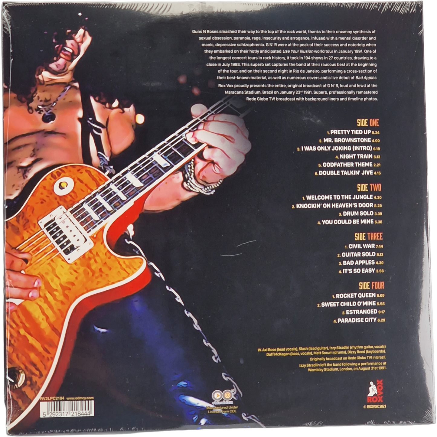 Guns N' Roses – Brazil '91 LP 2 x Vinyle Coloré éditi Limitée 2021 Scellé usine