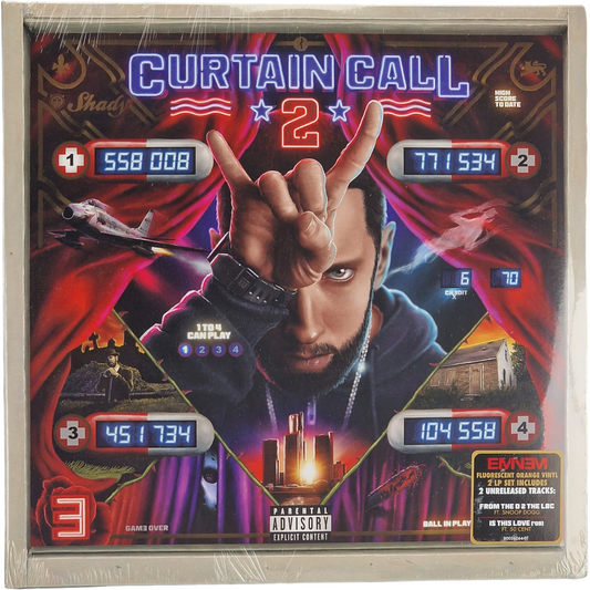 Eminem – Curtain Call 2  2 x Vinyle, LP, Édition limitée,orange fluorescent 2022