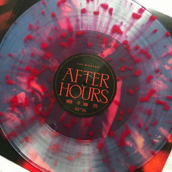 The Weeknd – After Hours 2 x LP Transparent  éclaboussures rouges sang Limitée