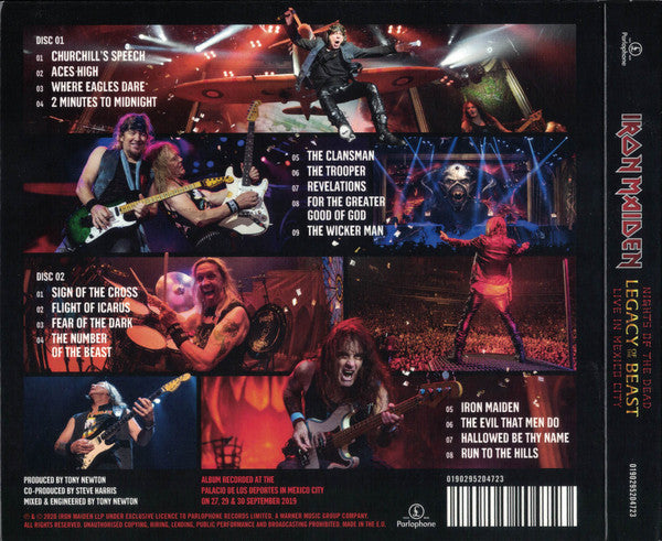 Iron Maiden – Nights Of The Dead, Legacy Of The Beast: Live In Mexico City  2 X CD, Neuf