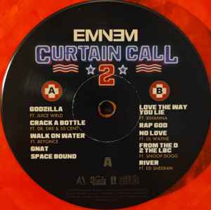 Eminem – Curtain Call 2  2 x Vinyle, LP, Édition limitée,orange fluorescent 2022