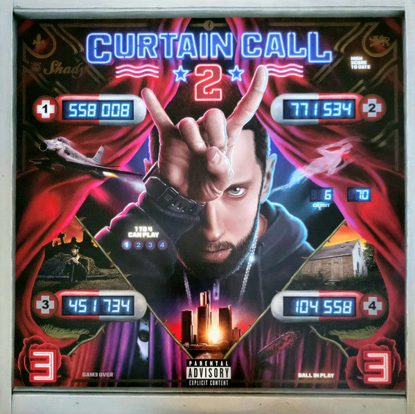 Eminem – Curtain Call 2  2 x Vinyle, LP, Édition limitée,orange fluorescent 2022