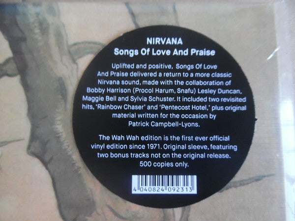 Nirvana –Songs Of Love And Praise Vinyle, LP, Édition Limitée 500 Ex Scellé usine