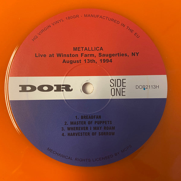 Metallica 2 X Vinyle 33 LP 12 Live Winston Farm,Saugertis NY 1994 Scellé en usine