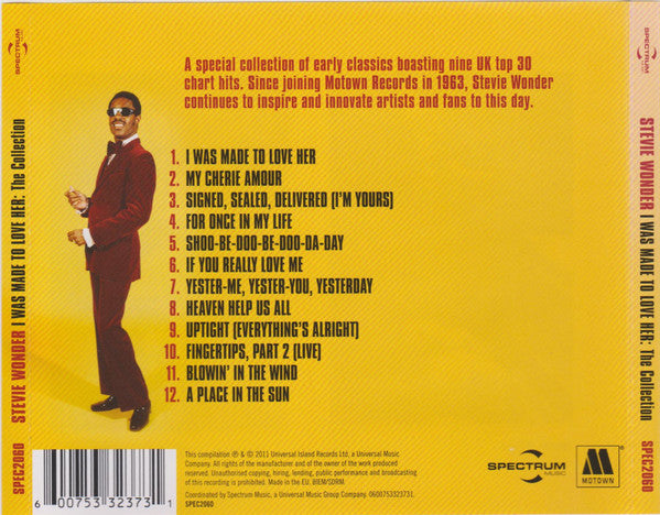 Stevie Wonder – I Was Made To Love Her: The Collection  CD, Compilation Funk / Soul