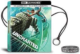 Uncharted [ Steelbook + bague ] 4K  Blu-ray Ultra HD 2022 VF Zone A Neuf