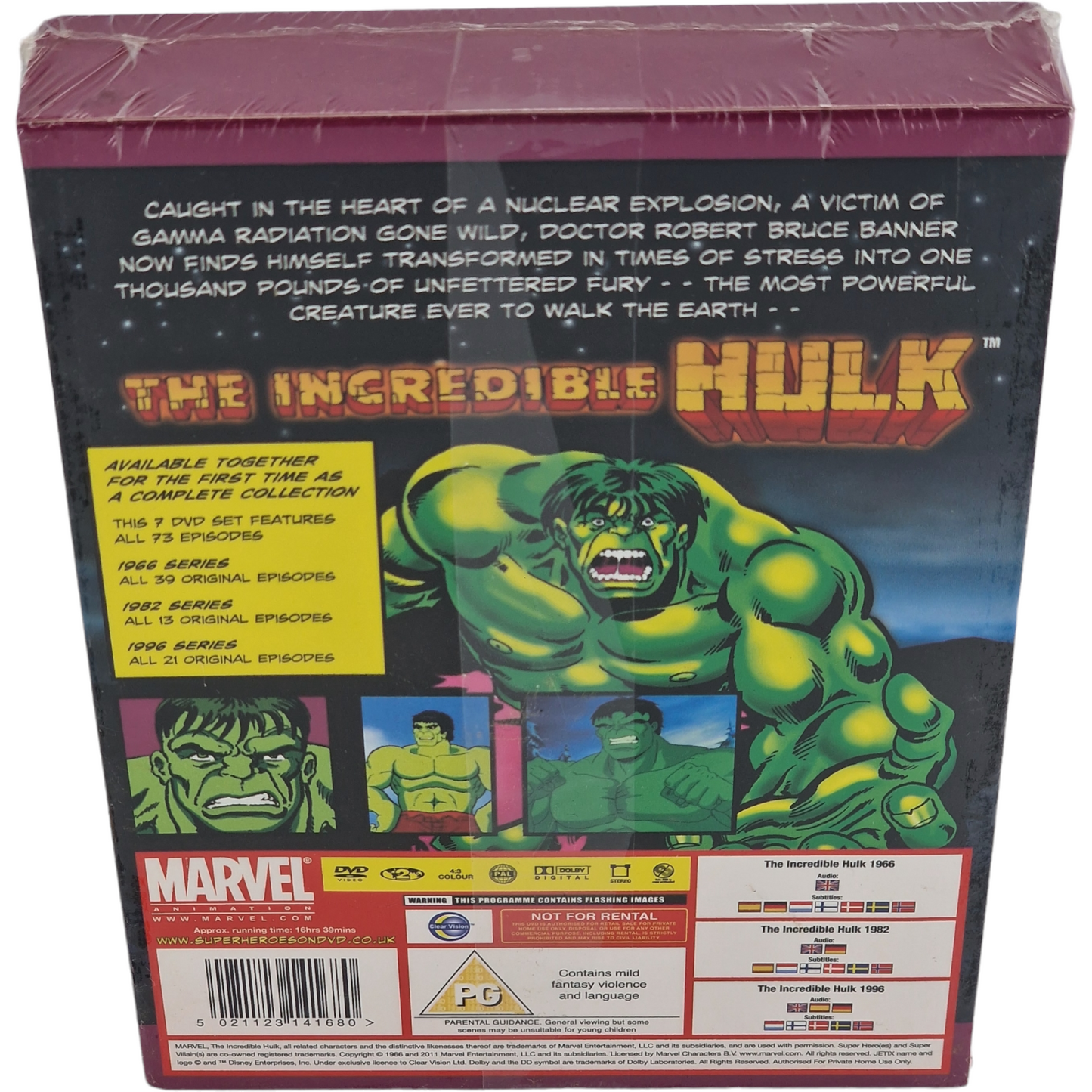 The Incredible Hulk: The Complete Animated Collection DVD DigiBook 4 Seasons  B