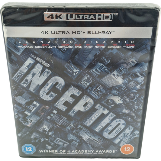 Inception  4K Ultra HD + Blu-ray 2010 Christopher Nolan  Leonardo DiCaprio Libre