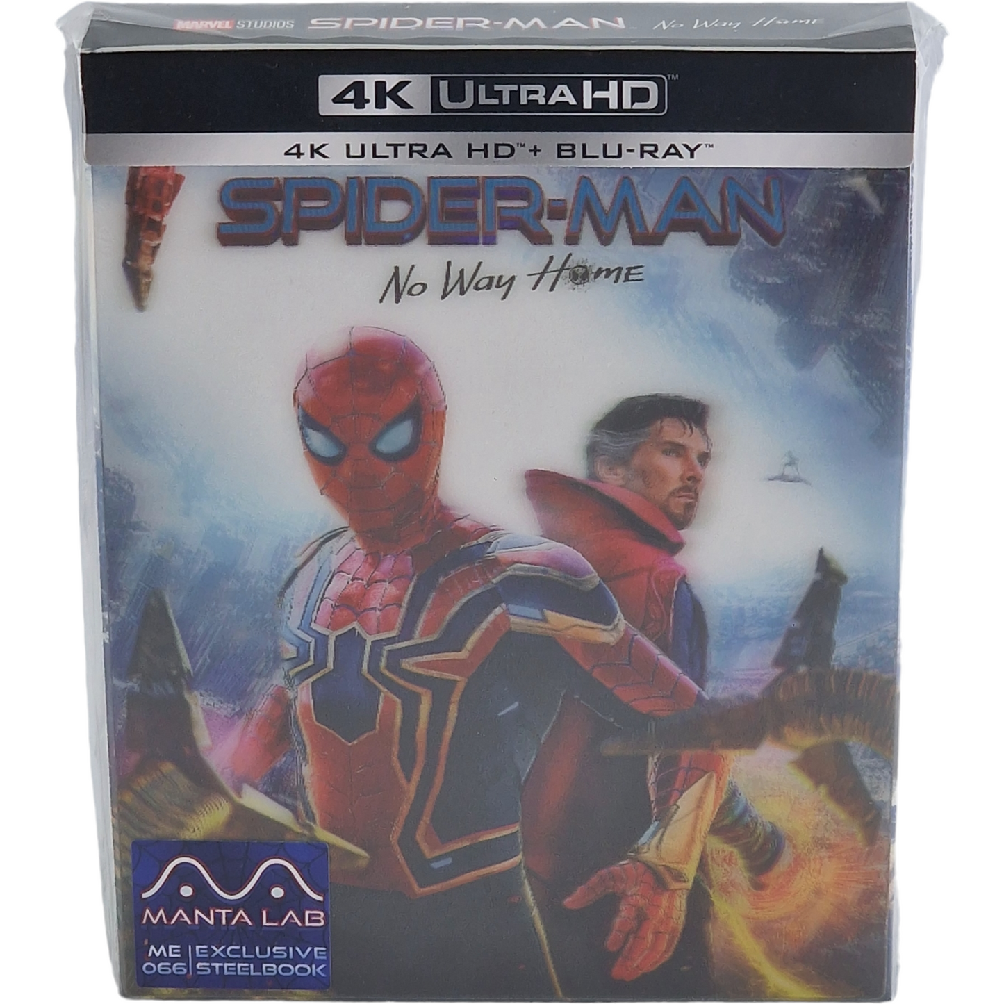 Spiderman: No Way Home 4 K UHD+Blu-ray Steelbook Lenticulaire Mantalab 1000 Ex