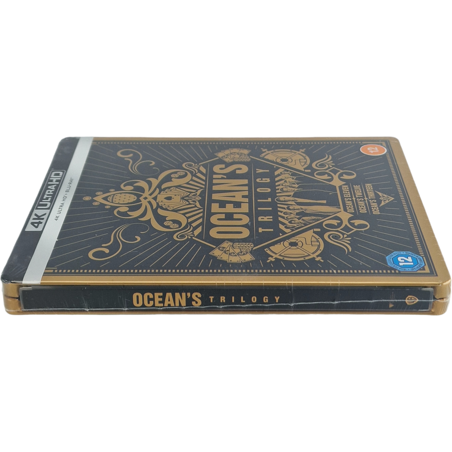 Ocean's 11-12 -13 La trilogie SteelBook 4K Ultra HD + Blu-ray Limitée Zavvi  B