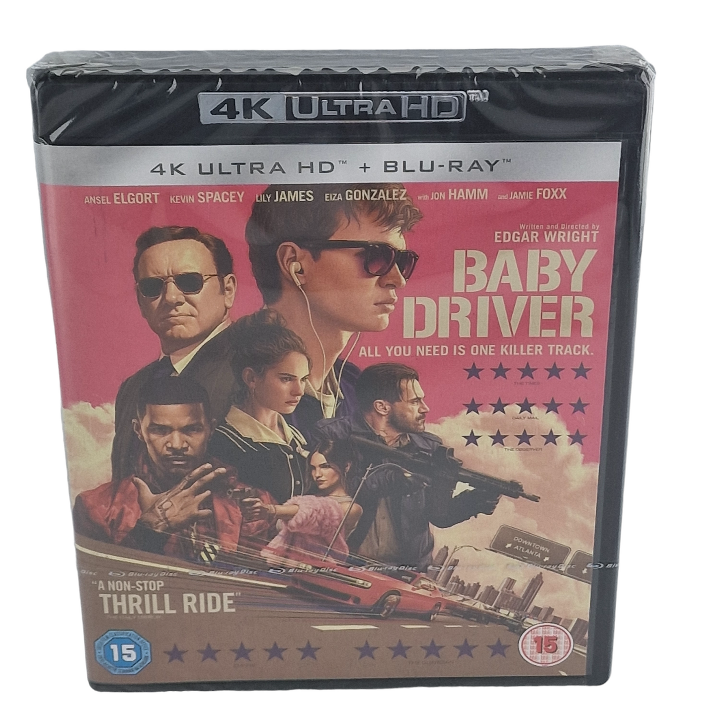 Baby Drive 4K Ultra HD + Blu-ray  2017   Kevin Spacey , Jamie Foxx  Zone Libre