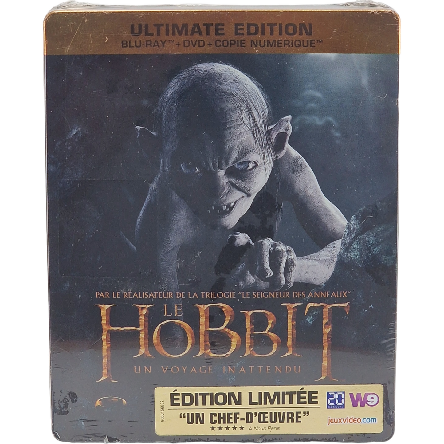 Le Hobbit : un voyage inattendu Gollum Steelbook Blu-ray + DVD + Digital Zone B