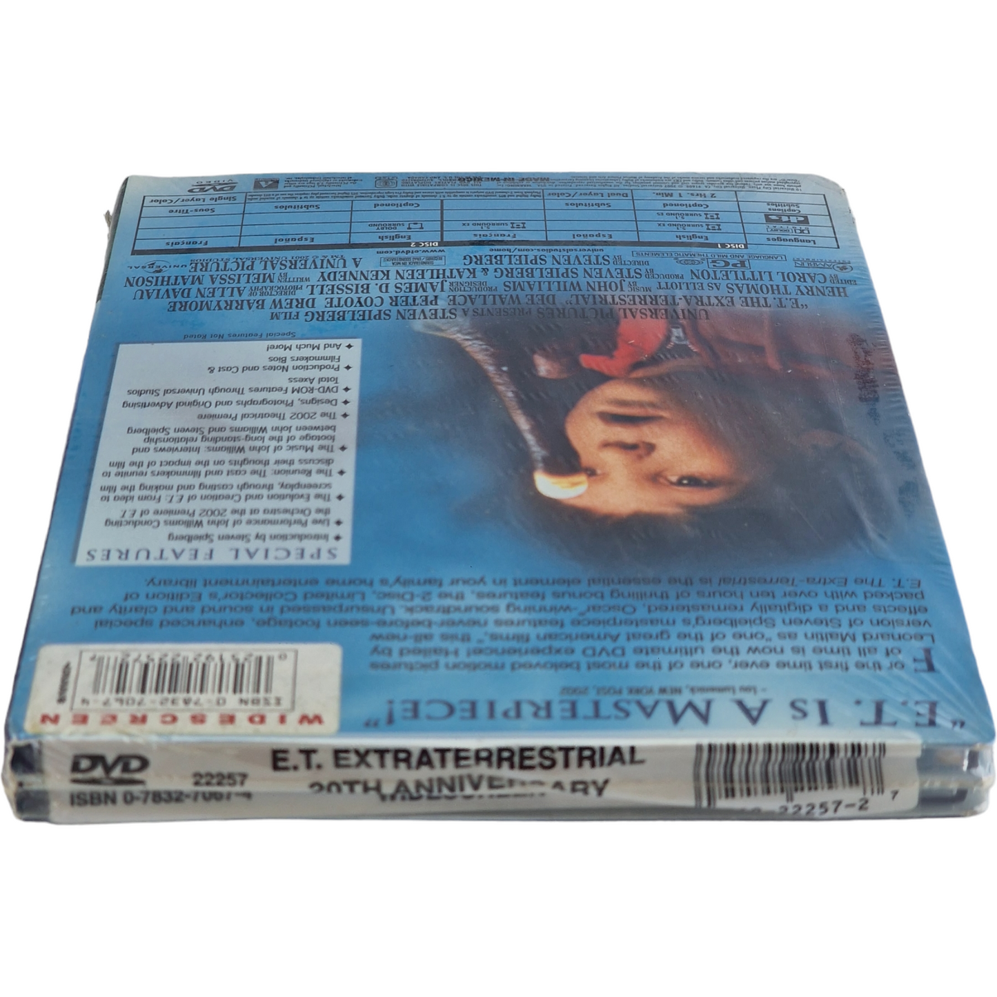 E.T.: The Extra-Terrestrial DVD DigiPack / Édition Collector limitée  2002 Zone 1