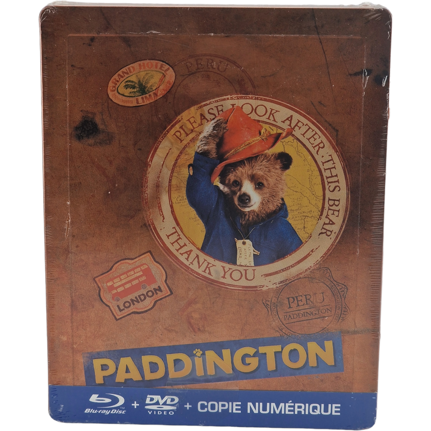 Paddington Blu-ray+DVD Steelbook Débossé Collector Spécial Fnac Limitée 2015 B