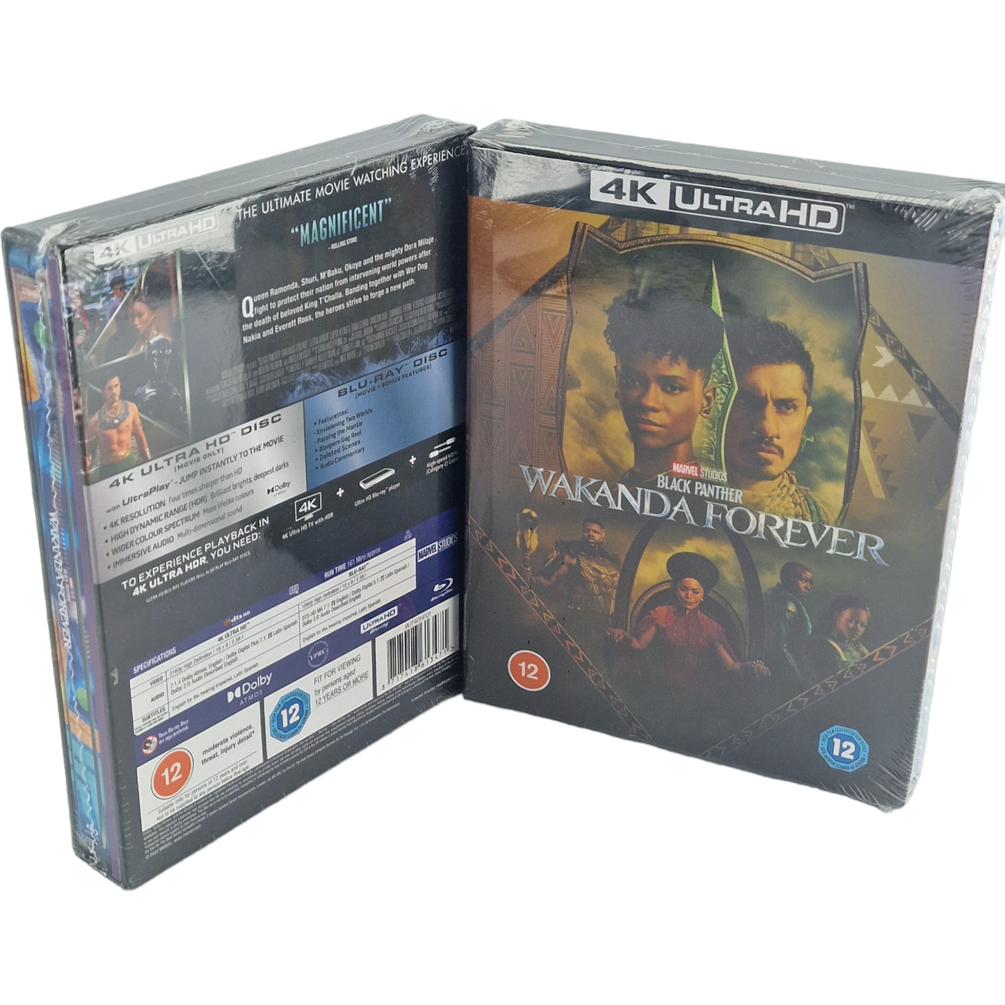 Black Panther: Wakanda Forever Steelbook 4K Ultra HD+Blu-ray Zavvi Collector's B