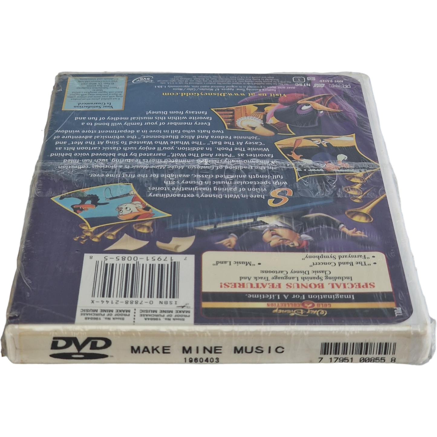 Make Mine Music 1946 DVD Collection Édité Classique Disney Gold 2000 Zone 1