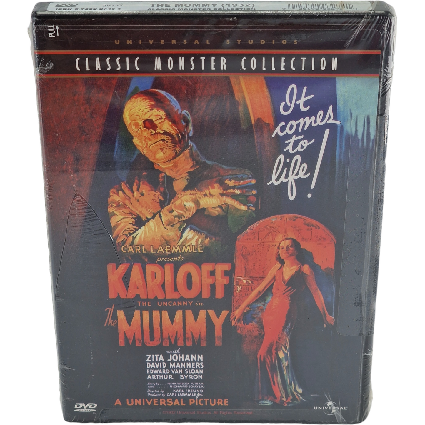 The Mummy DVD Universal Studios Classic Monster Collection 1999 Zone 1