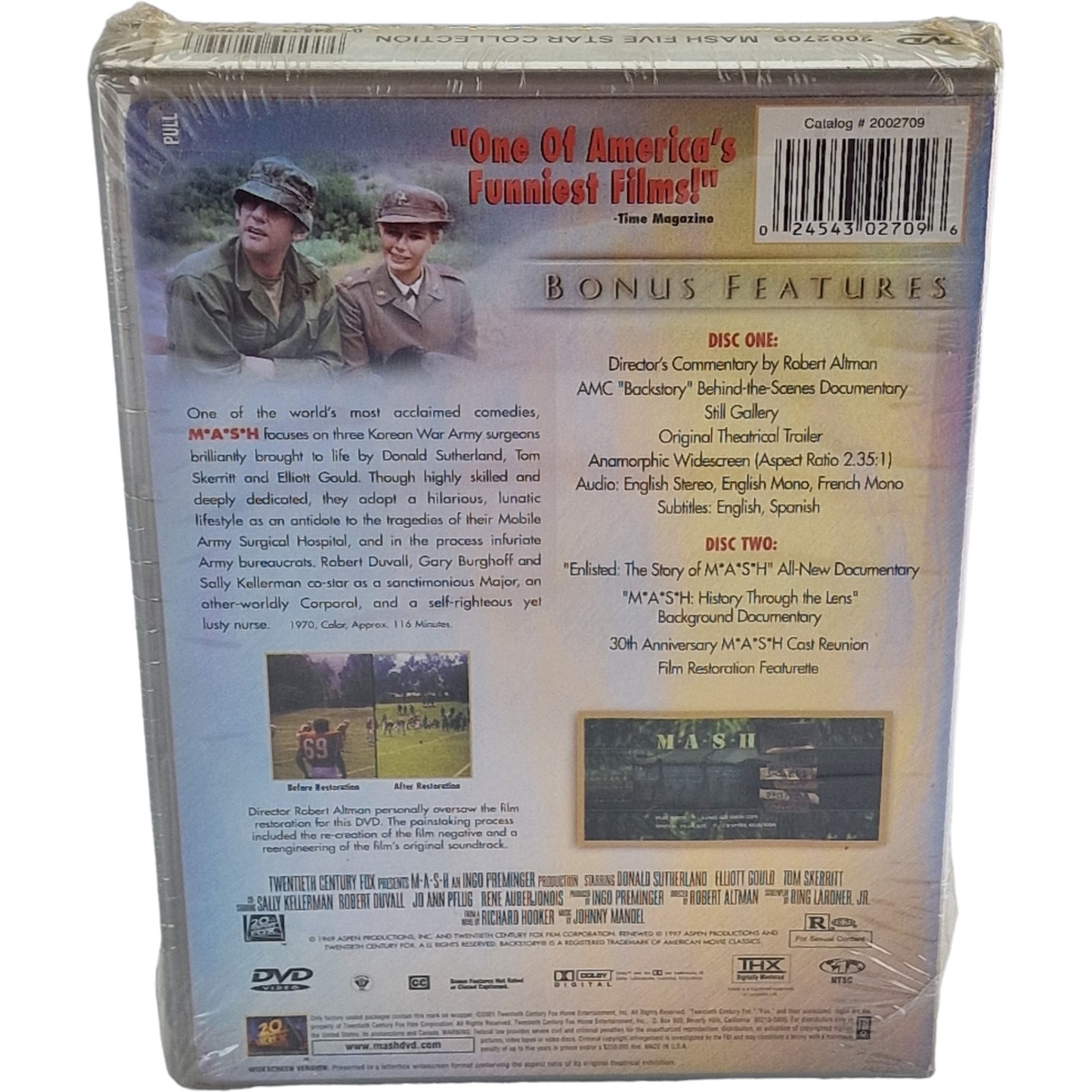 M*A*S*H  1970 DVD  Five Star Collection Robert Altman  Donald Sutherland  Zone 1