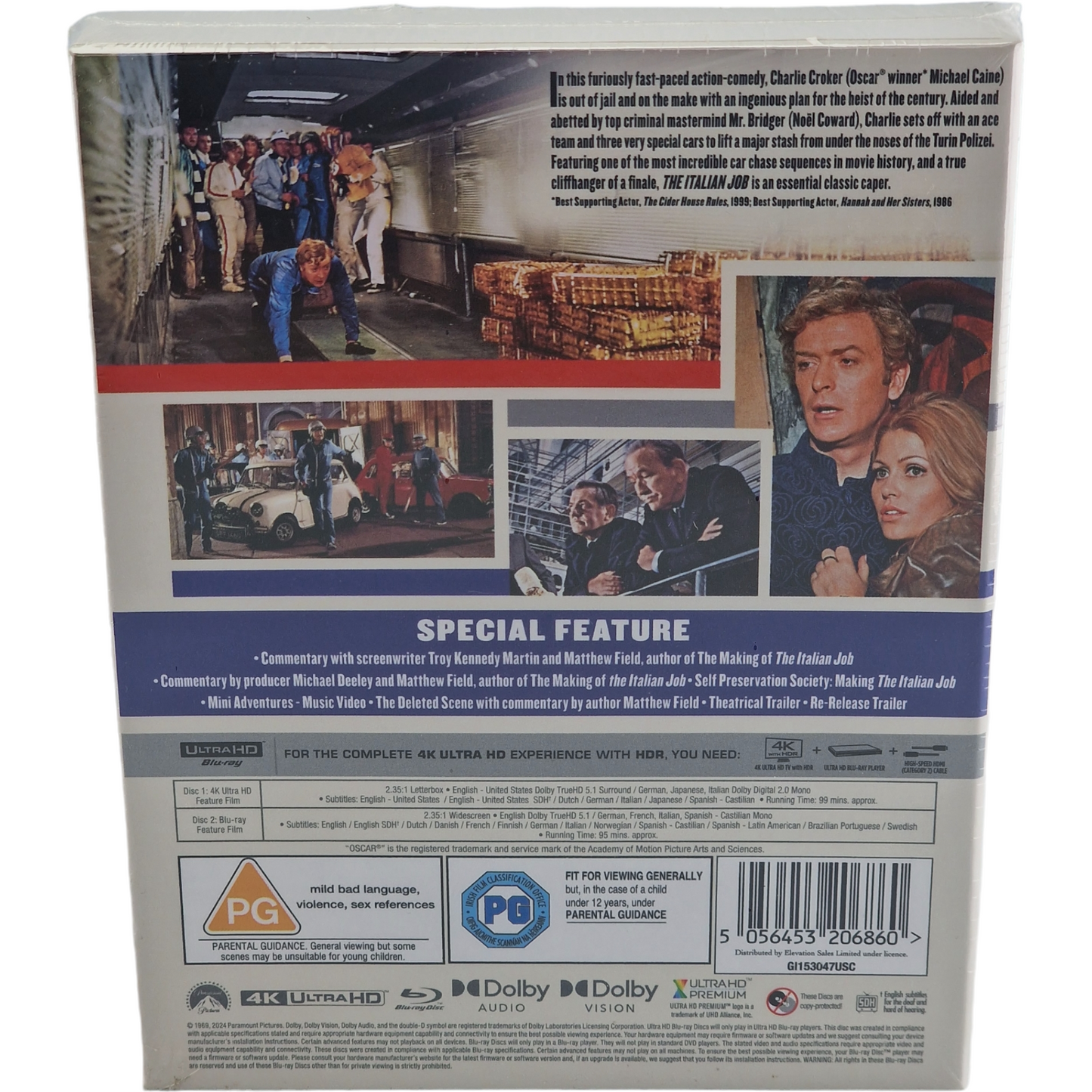 The Italian Job 4K Ultra HD + Blu-ray Ultimate Collector Edition Michael Caine B