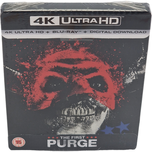 The First Purge  4K Ultra HD + Blu-ray  SteelBook  Exclusivité HMV 2018  Zone B