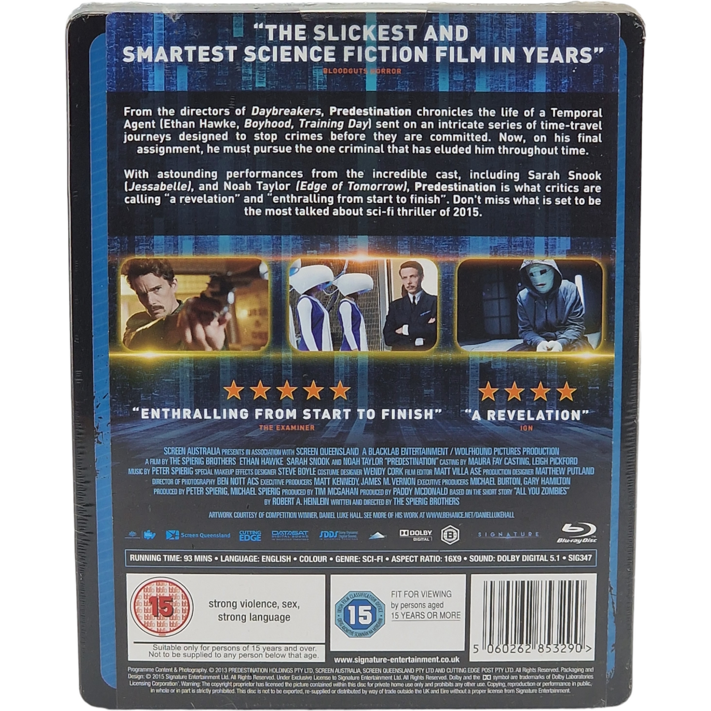 The Predestination Blu-ray Steelbook Zavvi Limitée 2000 Ex Ethan Hawke Libre