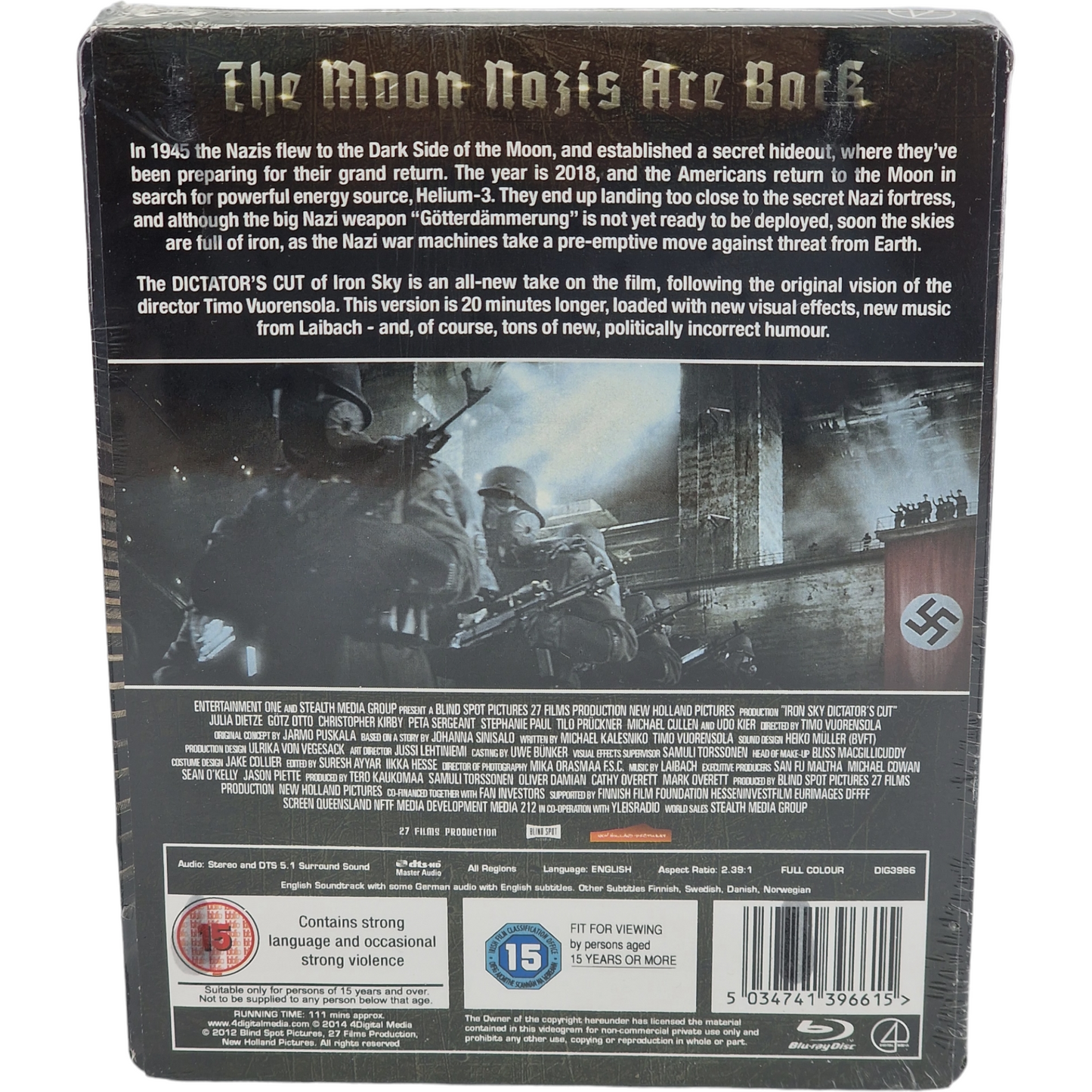 Iron Sky Blu-ray Steelbook embossé édit Limitée+ Livret d'images 32 pages Libre